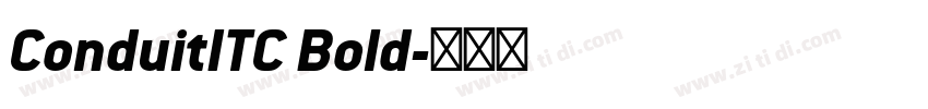 ConduitITC Bold字体转换